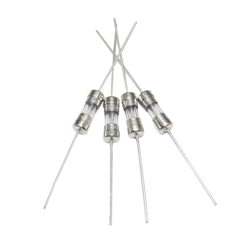 【5PCS】3.6*10 Fast-Blow Glass Tube Fuse Fast Break With Pin 3.6X10MM 0.5A 1A 1.5A 2A 3A 3.15A 4A 5A 6.3A 8A 10A AMP 250V