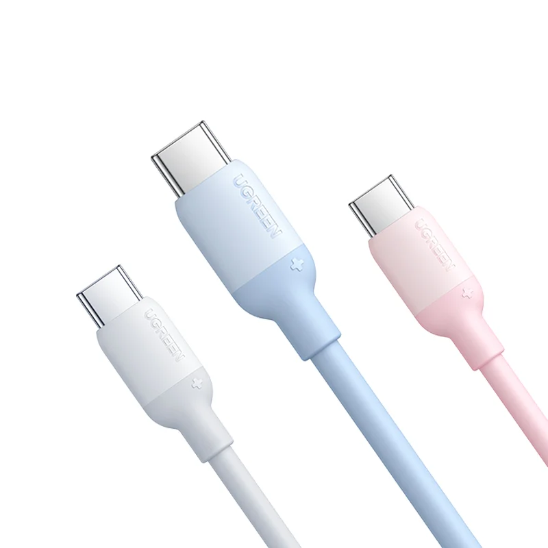 UGREEN USB Cケーブル 3A急速充電 USB A to Type C シリコン充電コード iPhone 15シリーズ対応