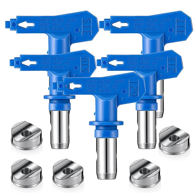 22Pcs/Set Reversible Spray Tip Nozzles Paint Spray Tips Airless Sprayer Spraying Machine Parts Blue