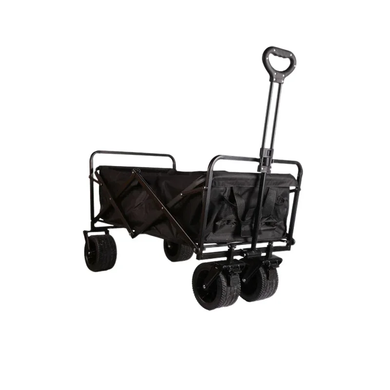 Outdoor Camping Vehicle Camping Trailer Portable Folding Hand Pulled Car Small Push Car Picnic Car