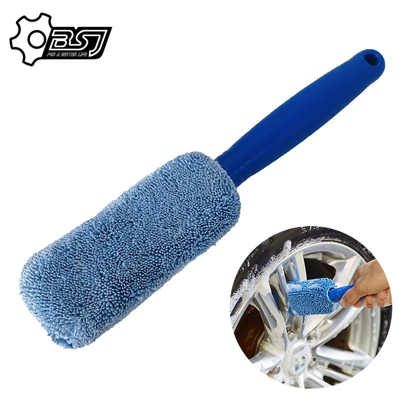 Car Wheel Brush Window Rims Tire Washing Brush Vehicle Car Wheel Rim Brush Plastic Handle Cleaning Brush Washing Tool