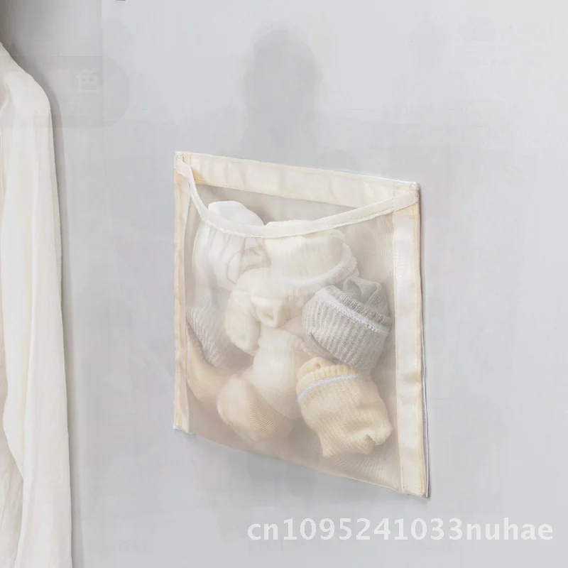 

Подвесной карман для хранения дверей, внутренний боковой органайзер для нижнего белья, носков, общежития, настенный сетчатый карман