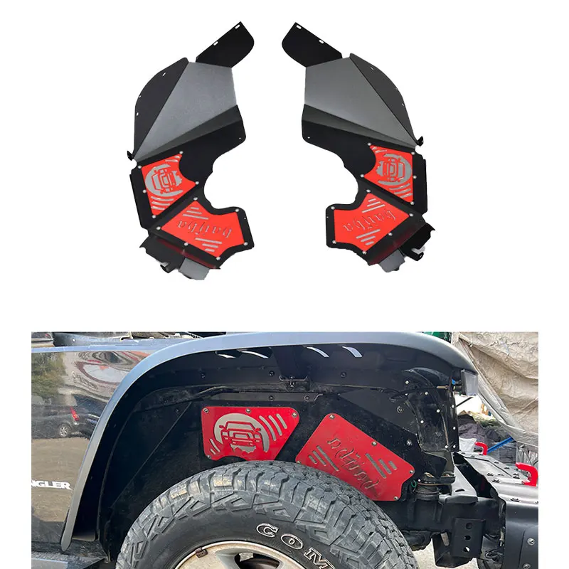 New HS-LK-B019 Flame Style Car Front Rear Inner Wheel Fender Accessories For Jeep Wrangler JL