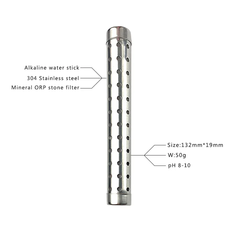Customized.-Border Upgraded 304 Stainless Steel Built-in Internal Weak Alkaline Stone Small Molecule Hydrogen-Rich