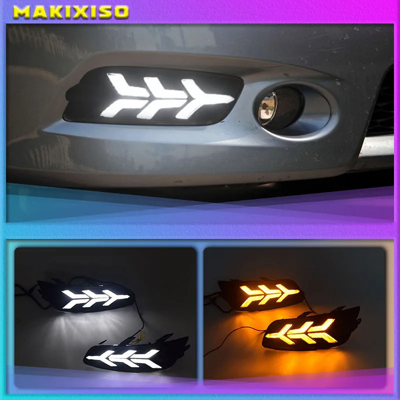 

Car White Led Drl For Nissan Altima Teana J32 2011 2012 Daytime Running Lights Front Bumper Turn Signal Lamp