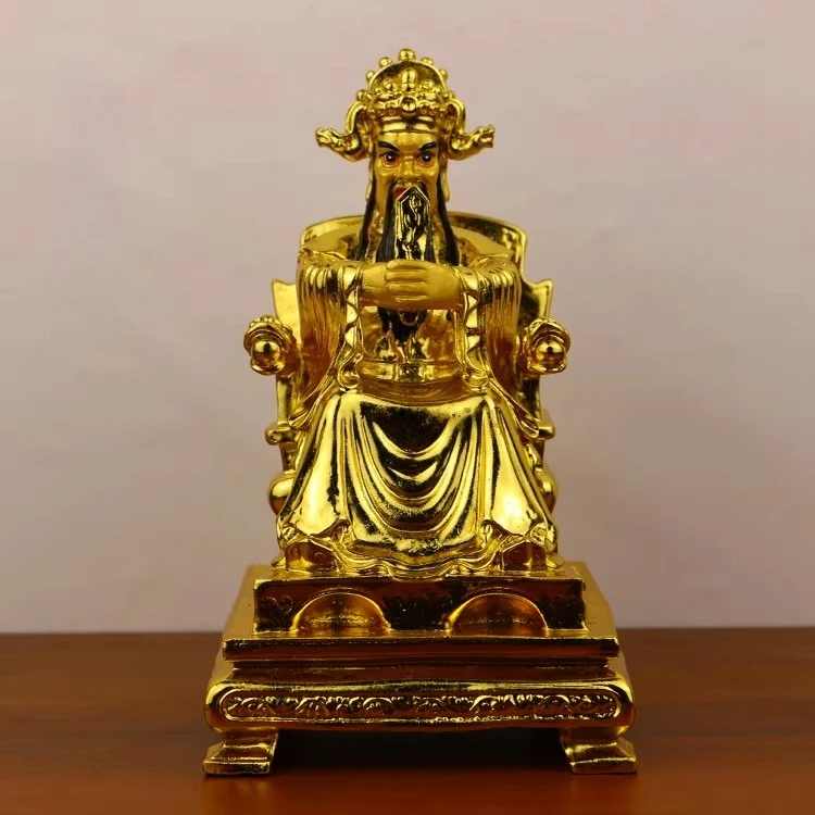 High Quality Copper Five Masters Guangji Dragon King God of Wealth Lucky Home Living Ornaments