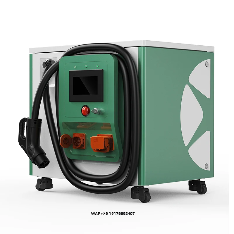 Mobile Ev Charging Station 20Kw Dc Ev Power Bank Ccs2 Ccs1 Gbt Chademo Portable Ev Charger With Battery for Emergency Rescue