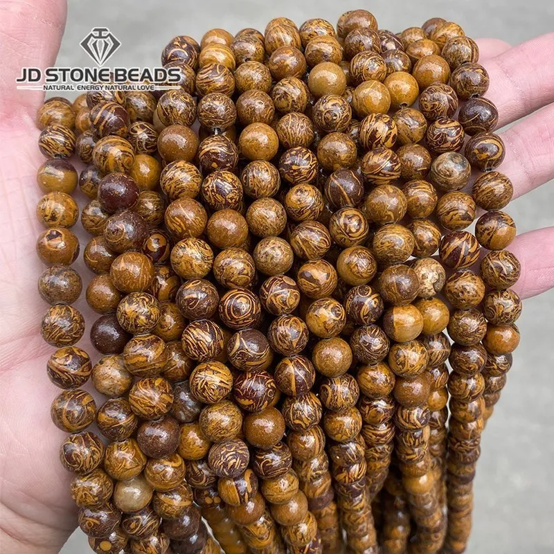 

Natural Elephant Skin Jaspers Stone Beads Loose Spacer Beads 6 8 10 12mm 15" Inch For Jewelry Making DIY Bracelet Accessories