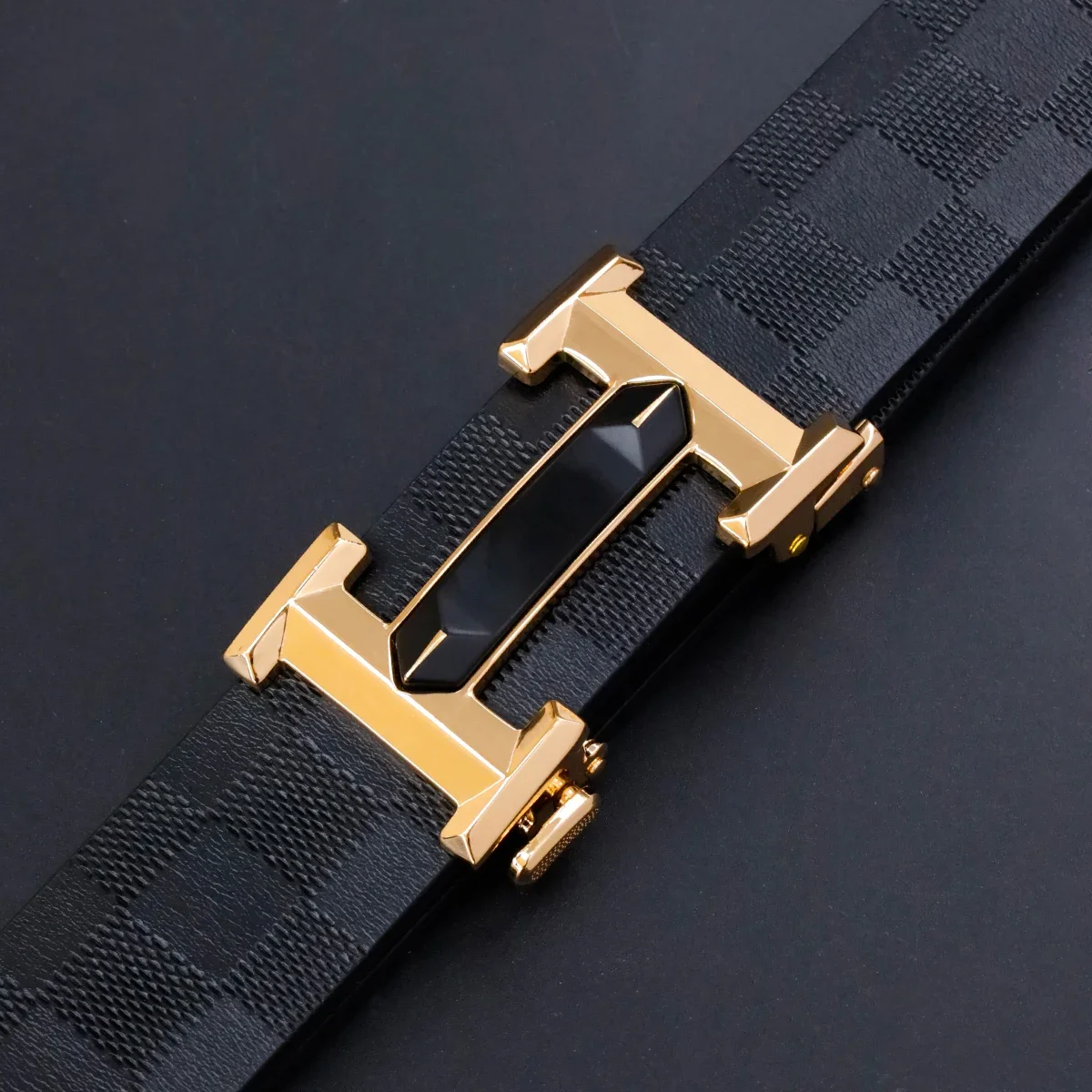 Men's PU Leather Belt, Classic Business Style, Scratch-Resistant Alloy Buckle, Ideal Gift Choice, All Seasons Wear