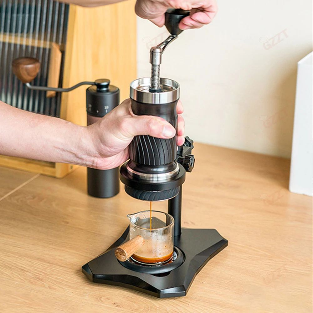 

Factory Supply Mini Manual Press Espresso Maker Set Portable Camping No Electricity 9-12 Bar Rich Crema Handmade Coffee Machine