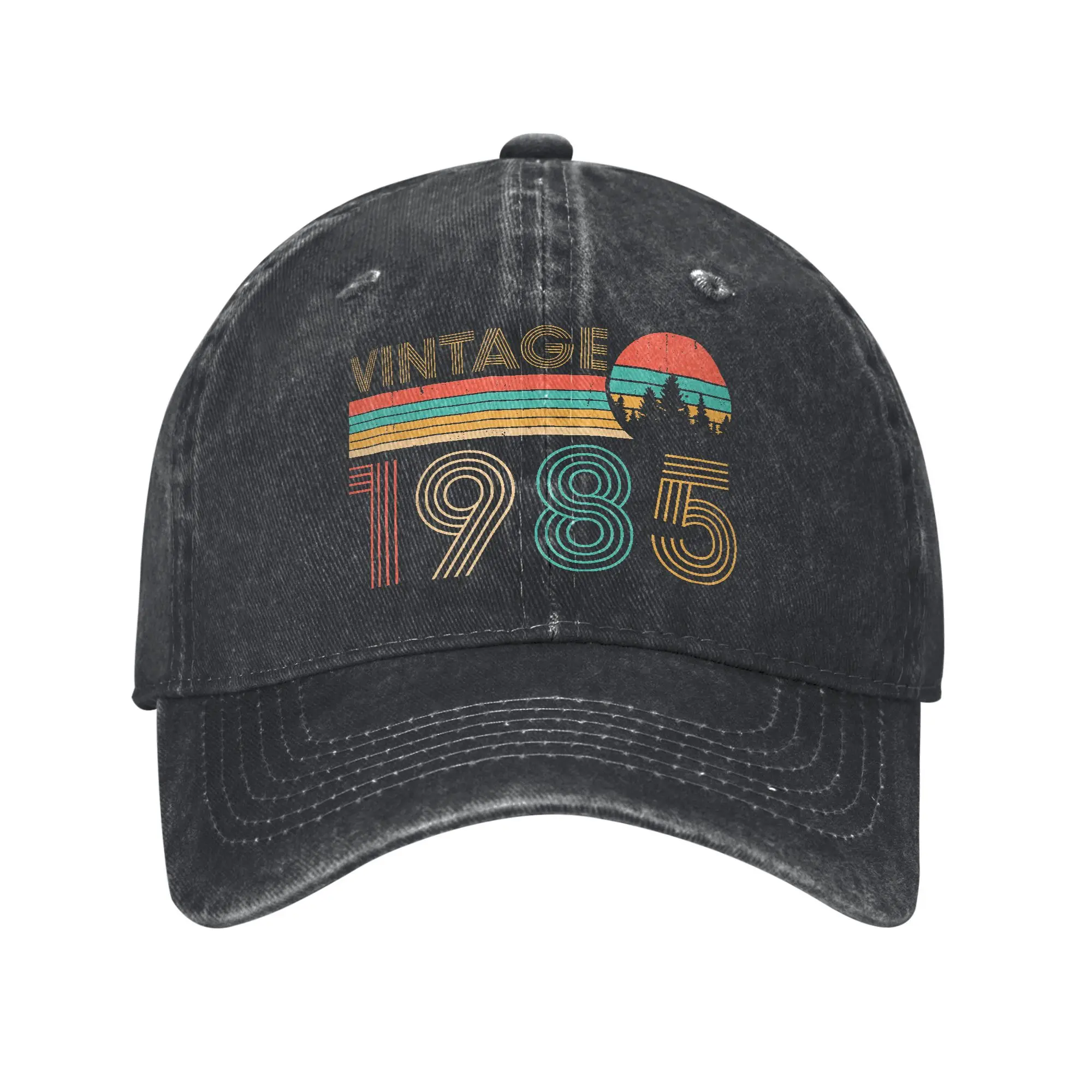 

Washed Baseball Cap 39th Birthday Idea Retro Vintage 1985 39th Years Old Summer Trucker Hat For Unisex Men Fashion Snapback Cap