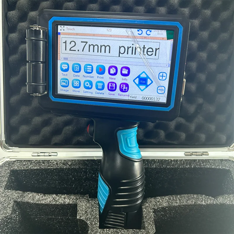 Portable Intelligent Mini Handheld Inkjet Printer for DIY T-shirt Fabric Metal Glass 12.7mm Handheld Printers