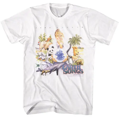 

John Denver Earth Songs Album T-Shirt - White