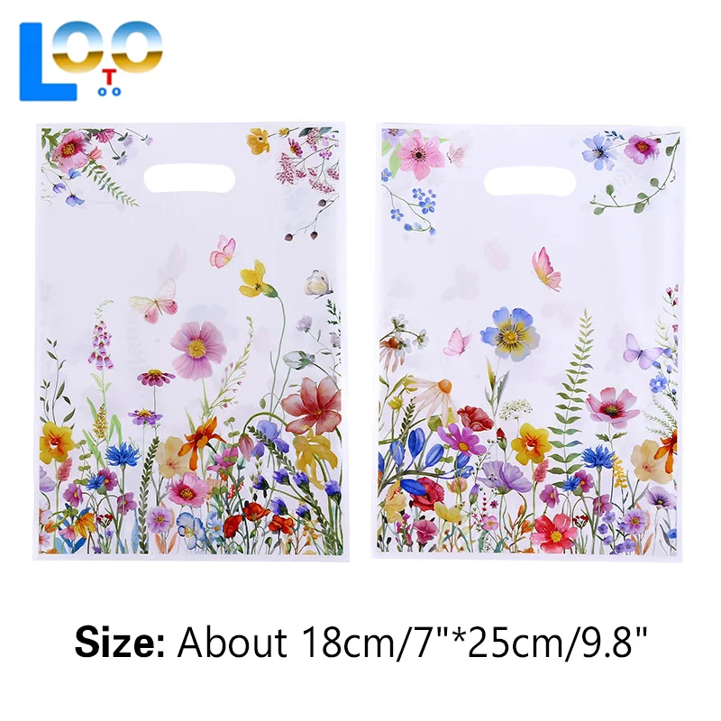 10 шт., сумки для конфет, полевые цветы, весенний подарок на день рождения, упаковка, сумка для первого дня рождения, детский душ, товары для вечеринок для девочек