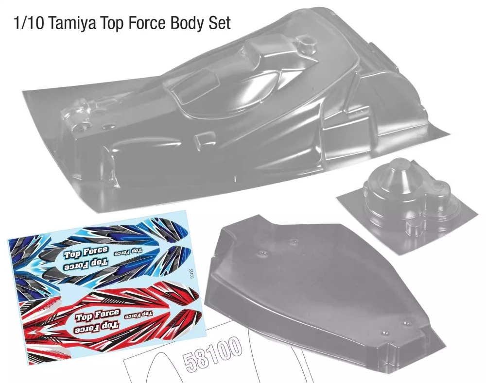 Scale 1/10 Lexan Body sets for 58100 Tamiya Top Force Off Road Buggy