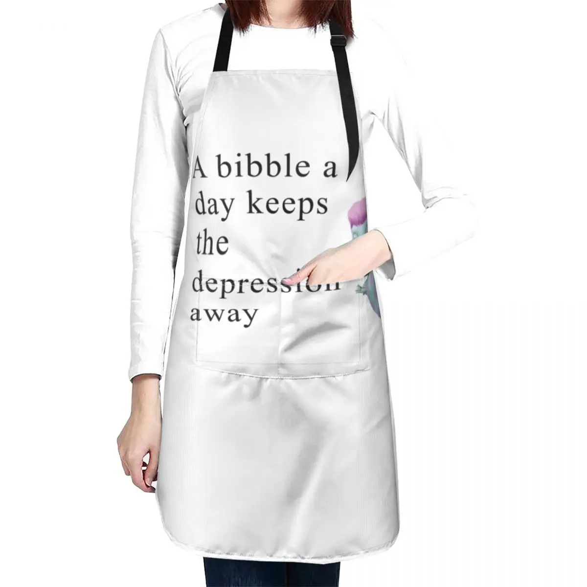 Bibble Meme Apron Kitchen Man Costume Waiter New year's Things For Home And Kitchen Apron