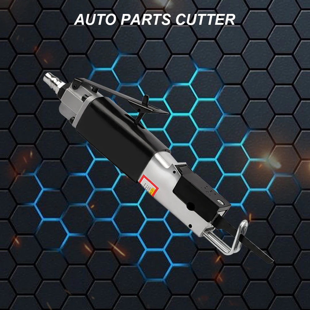 Pneumatic File Aluminum Alloy Hacksaw Cutting Tool Strong Power Blade Cutter Straight and Scroll Cut Car Sheet Metal Cutting Saw