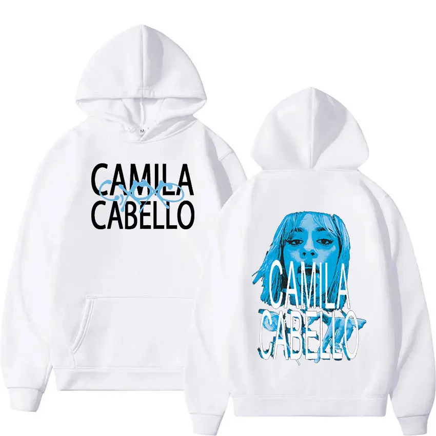 2024 Camila Cabello C XOXO New Album Hoodie Men Women Vintage Aesthetic Pullover Sweatshirt Fashion Oversized Hoodies Streetwear