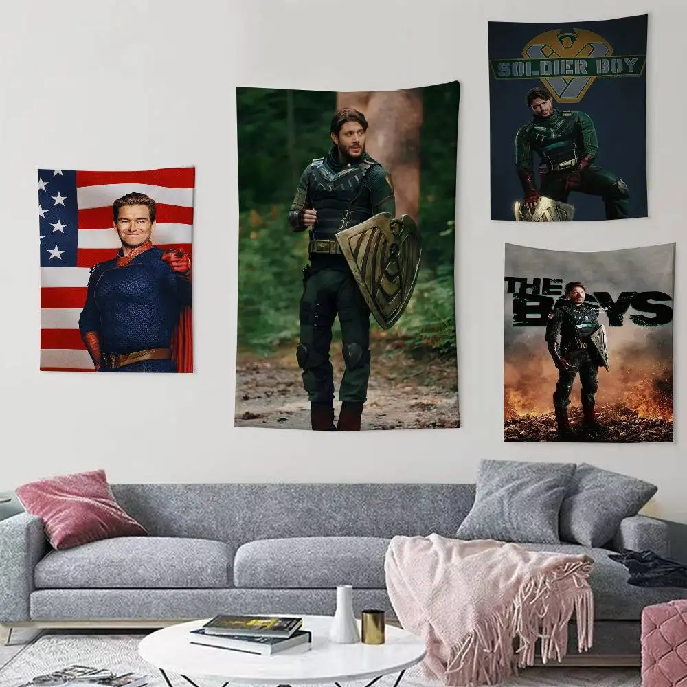 

Drama Dark T-The Boys Flags Wall Hanging Background Art Banner for Bedroom Home Outdoor Decor