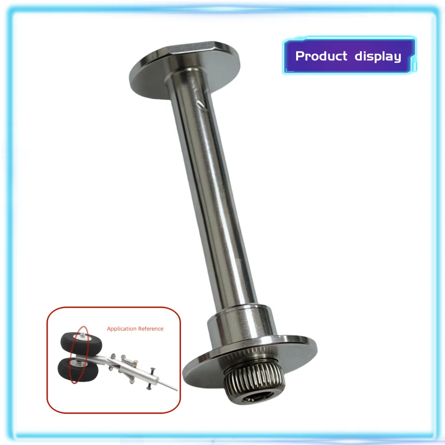1PCS 4mm Aluminium Wheel Axle for RC Landing Gear Wheels F3A Fixed Wing Aircraft Model Accessories Personal DIY Model Airplane