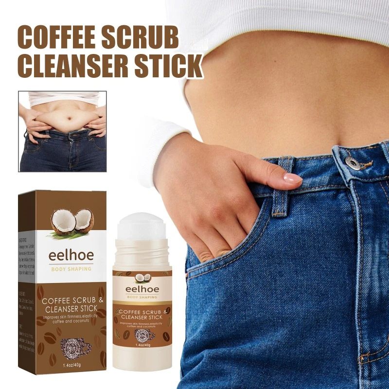 Exfoliante de café para limpieza profunda, palo adelgazante, exfoliación de melanina, elimina el vientre grande, pérdida de peso, crema moldeadora corporal, elevador, reafirmante