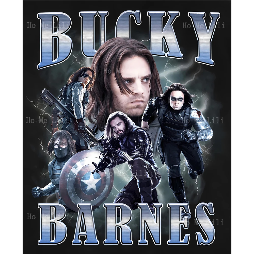 Bucky Barnes Winter Soldier Poster Canvas Wall Art Print Artwork For Livingroom Bedroom Decor