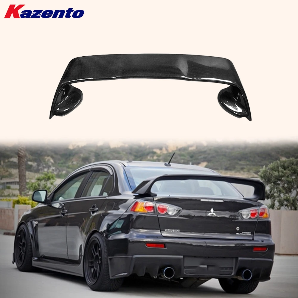 

For Mitsubishi EVO 10 X CZ4A 07-16 Carbon Fiber OE Rear Bumper Trunk Spoiler