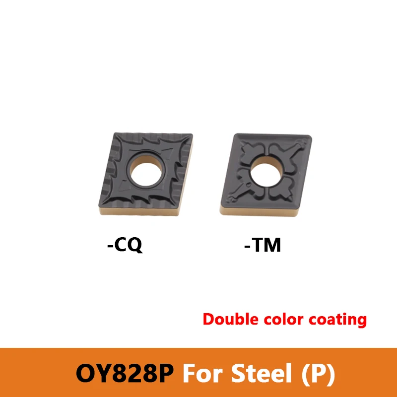 CNMG 120404 120408 120412 TM CQ OY828P Double Color Coating for Steel Turning Inserts Lathe Internal Tool Bar Metal Tool Parts