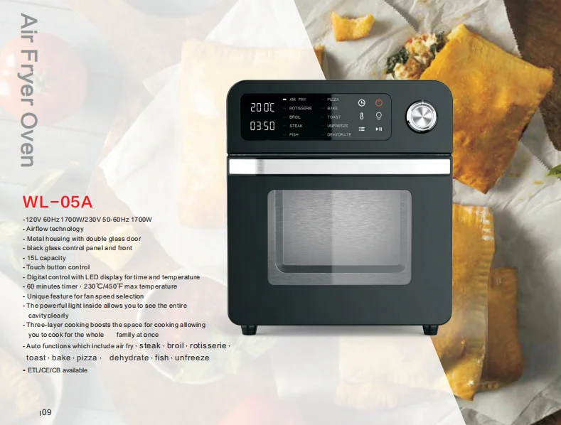 Sokany  New 15L 18L Air Fryer Oven Digital Display Temperature Control Smart Air Fryer With Air Fryer Liner