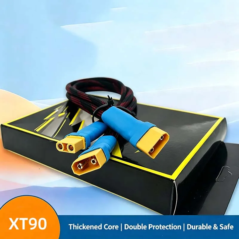 XT90 1 to 2 Splitter Cable, Pure Copper High Output High Power Adapter Wire, 8mm² Input & Output Cable