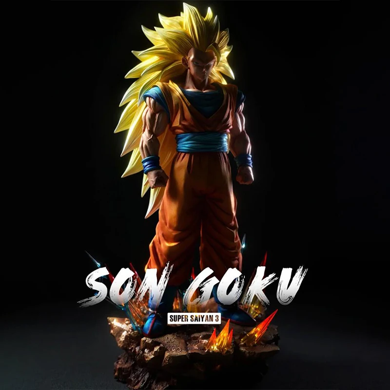 

Anime Dragon Ball Infinite Super Three Goku Multi-Hand Interchangeable Base With Breathing Light Effect Gk Statue Model Gift