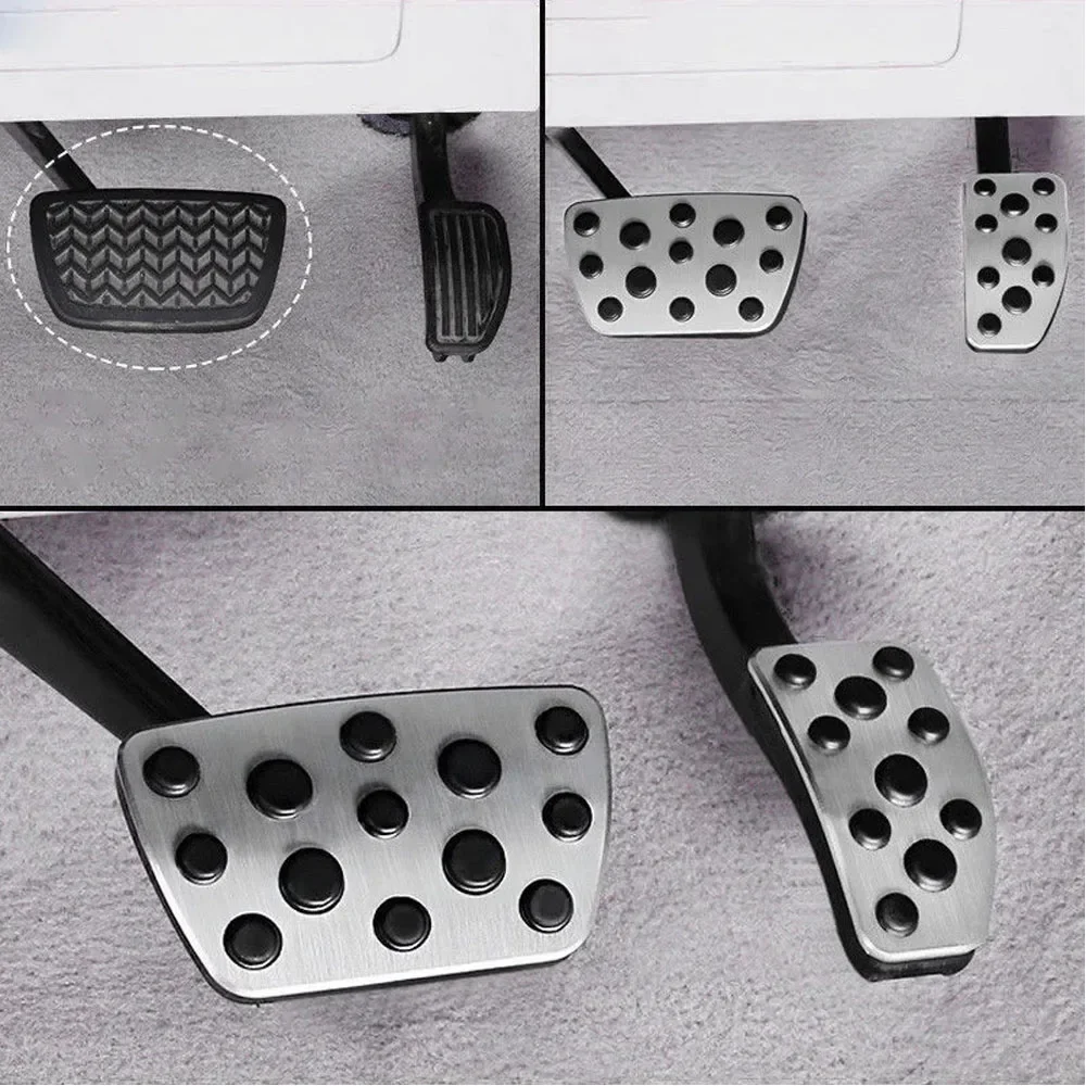 Car Foot Pedals For Toyota Land Cruiser V8 Lexus LX Roraima 2008~2021 Stainless Steel Brake Non-slip No Drilling Alloy Pad Cover