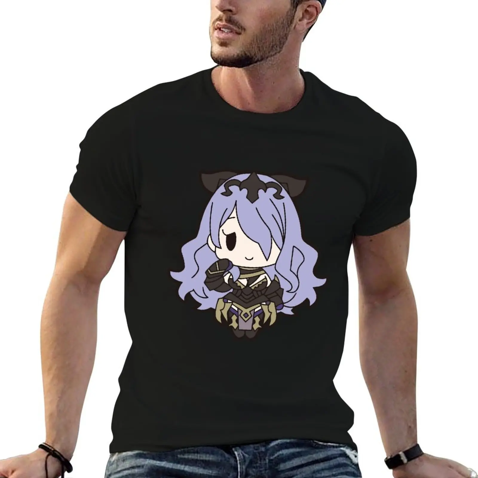 

Fire Emblem: Fates Camilla Chibi T-Shirt man t shirt cotton anime t shirts oversize T-Shirt