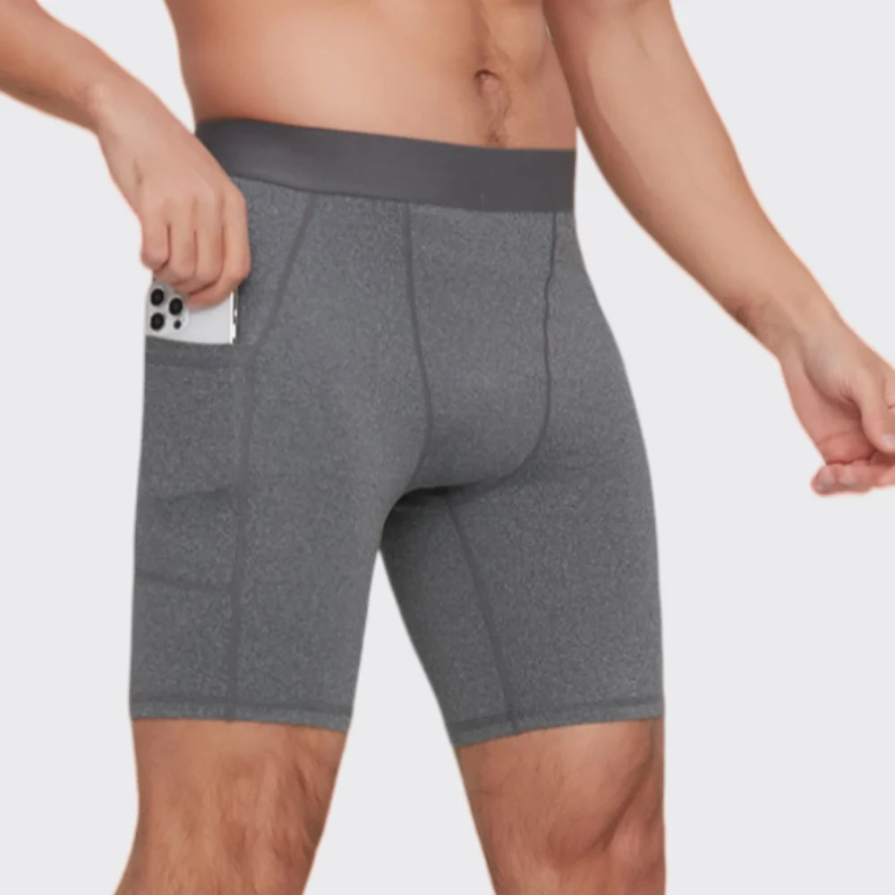 Men Bodybuilding Shorts Fitness Workout Gym Jogging  Male Summer Elastic Compression Tights Skinny Leggins Outdoor Hombre Shorts