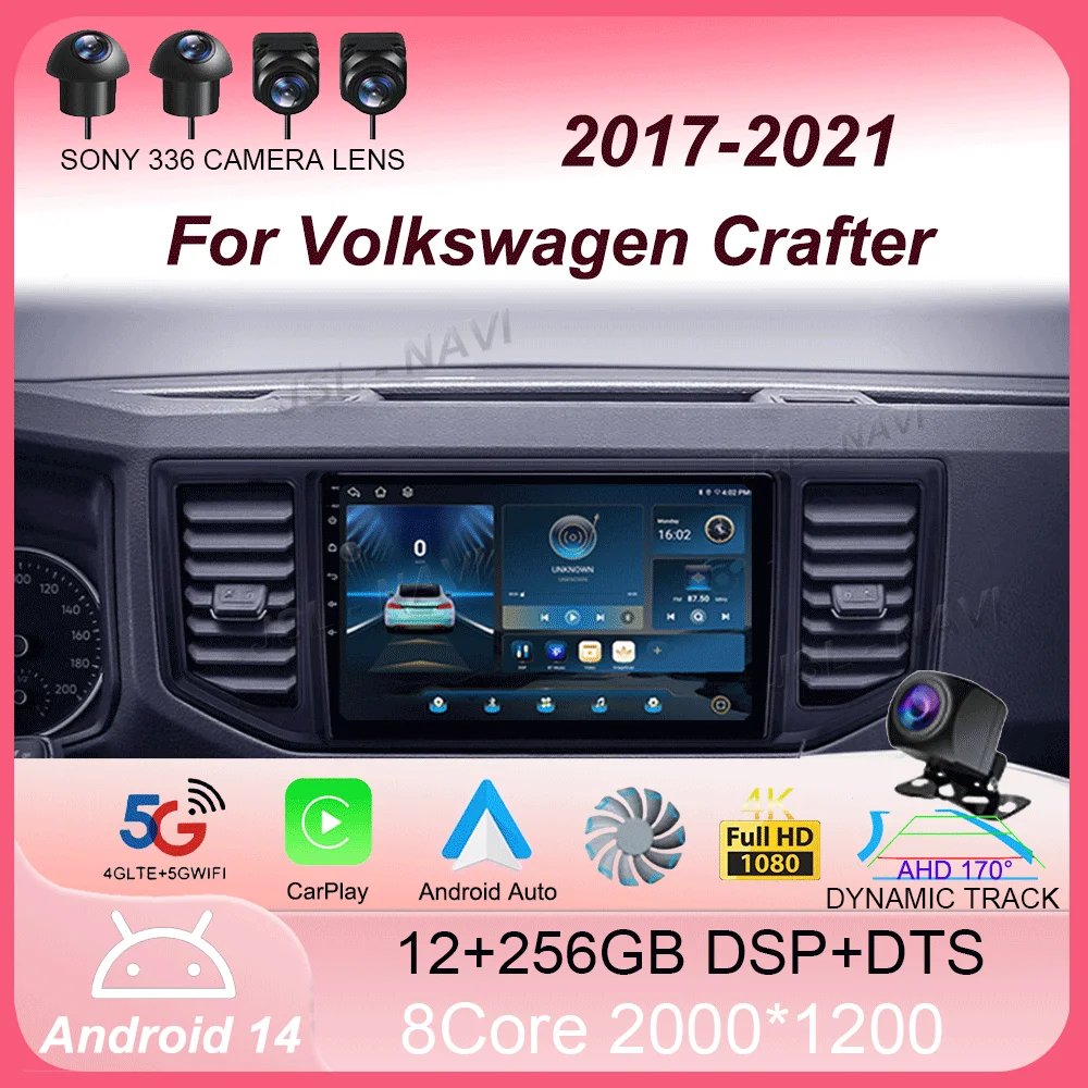 

Android 14 For Volkswagen Crafter 2017 - 2021 Car Radio Multimedia Video Player Navigation stereo GPS No 2din 2 din dvd