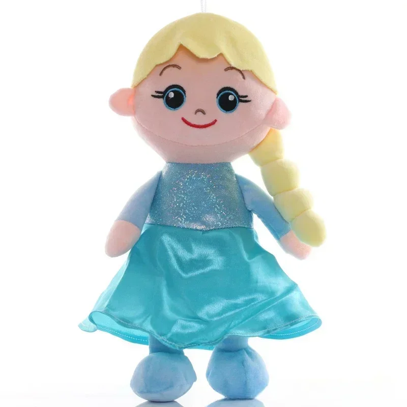 HOTsale 20-30cm Anime DISNEY muñeco de peluche Frozen princesa Anna Elsa muñeca niña decoración de la habitación fiesta de Navidad regalo de cumpleaños