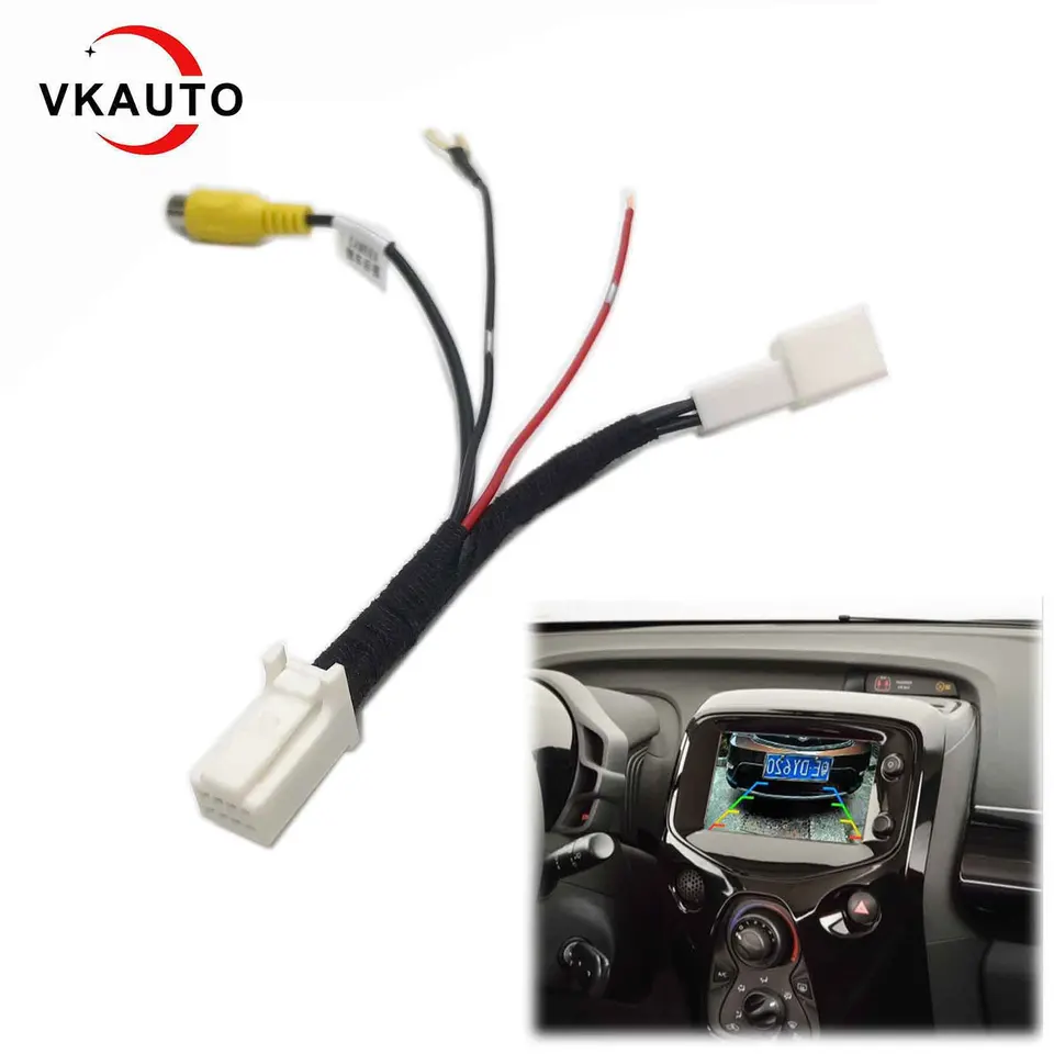 Cable De Entrada Para Cámara De Marcha Atrás, Conector De 8 Pines Para Peugeot 108 Y Citroën C1, Compatible Con X-Nav Y X-Touch
