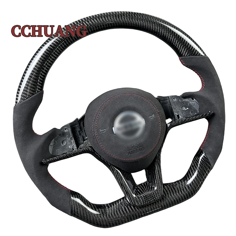 For Nissan Sylphy Multi-Function Carbon Fiber Steering Wheel Replacement for Customized Look and Feel