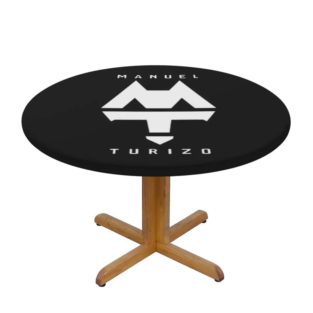 Rapper Manuel Turizo Logo Waterproof Round Tablecloth Oilproof Table Cloth for Kitchen Events Dining Table Cover