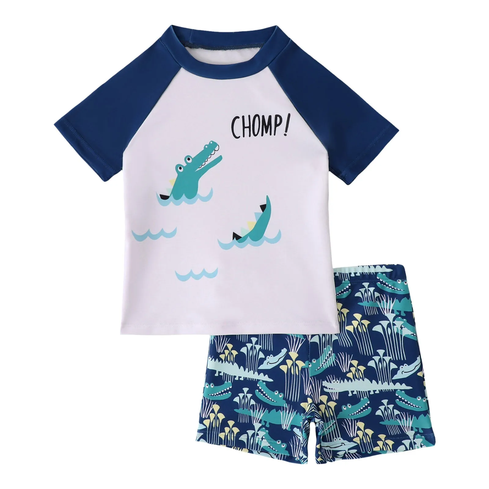 

Купальный костюм с шортами для мальчика. Детский купальник. Разделенный купальник для мальчика. Шорты с короткими рукавами с героями мультфильмов. Быстрый купальный костюм для малышей.