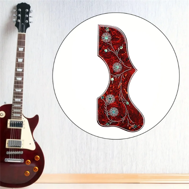 XSXS-Acoustic For Guitar Pick Guard Sticker Flower Design Anti-Scratch Protection Easy Application For Guitar Enthusiasts