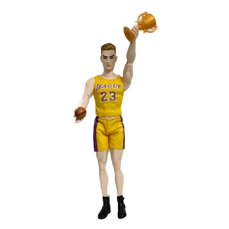 Plus récent 12 pouces Sport homme fort beau footballeur joueur de Football panier sportif mâle poupées pour 14 + Collection bricolage présent