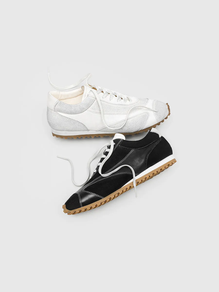 

Washed Horse Leather Vintage Dressed Forrest Gump Shoes Flat Sports Casual Shoes Men's Shoes Shoes Shapes Shapes Deconstru