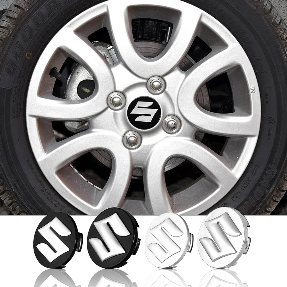 

4pcs 54mm 58mm Car Wheel Center Cap Hub Cover Badge For Suzuki JIMNY Grand Vitara Sx4 Swift Alto Baleno Jimny Grand Accessories