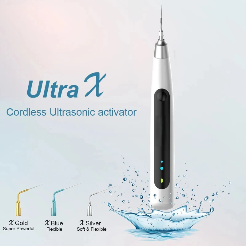 

Dental Ultra X Endo Activator Ultrasonic Wireless Endodontic Irrigator for Root Canal Treatment With 6 Tips Dentistry Tool