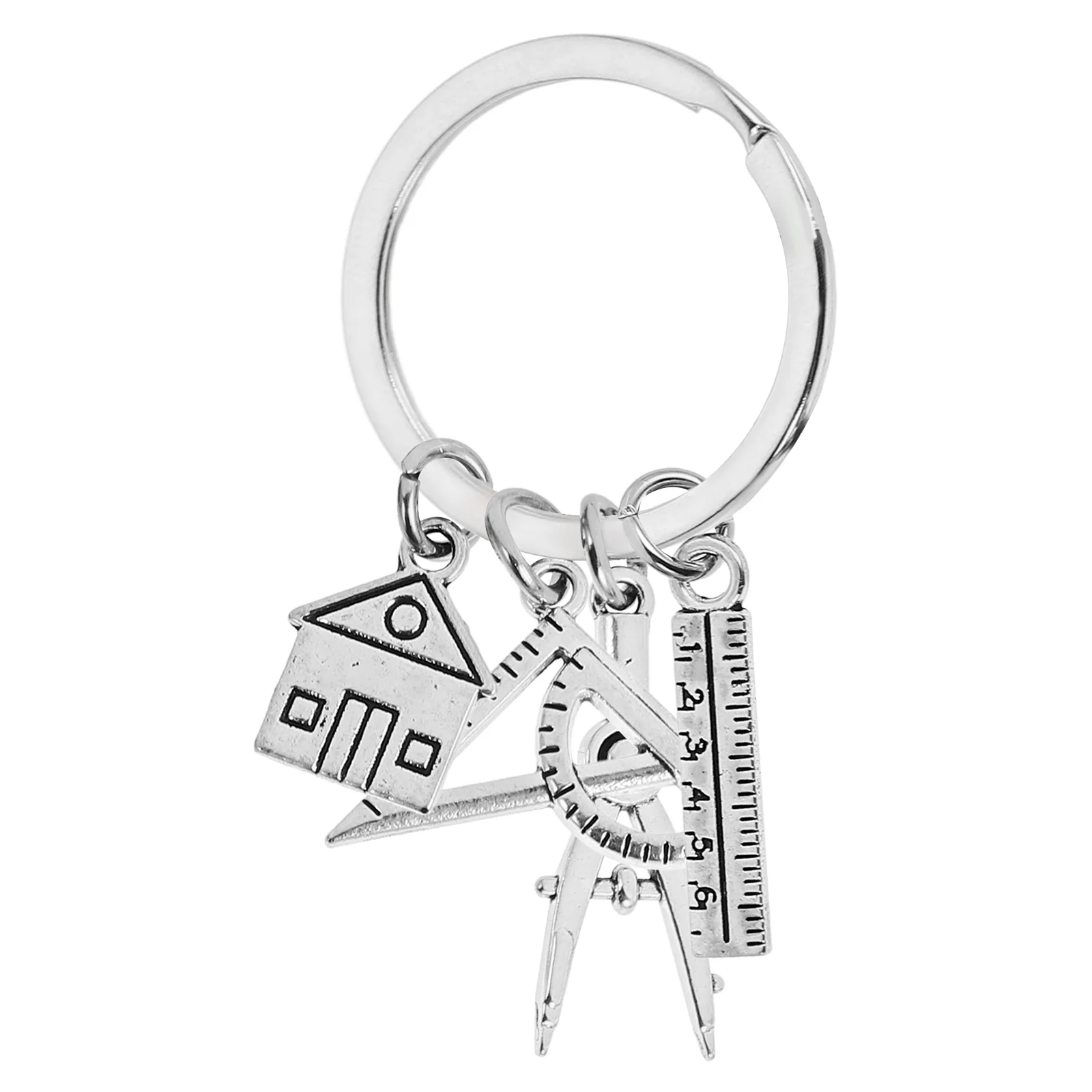 Architect Keyring Architectural Engineer Keychain Bag Charm Pendant Handbag Keychain creative keychain