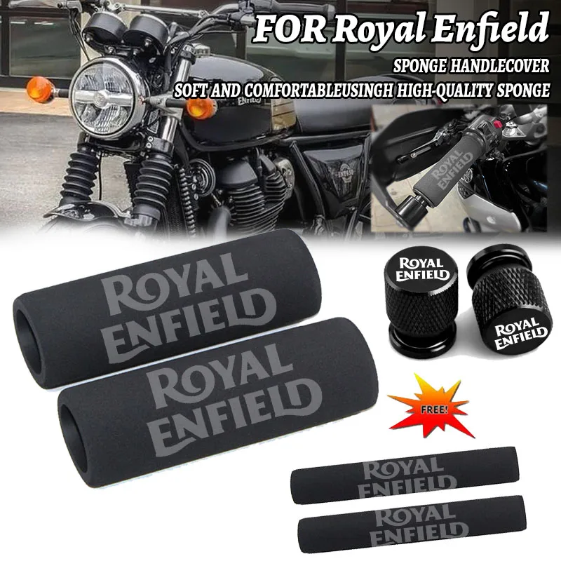 For Royal Enfield Bullet/Meteor/Classic 350 500 Interceptor 650 Continental GT 535 Himalayan 411 Non-slip Grip Sponge Handlebar