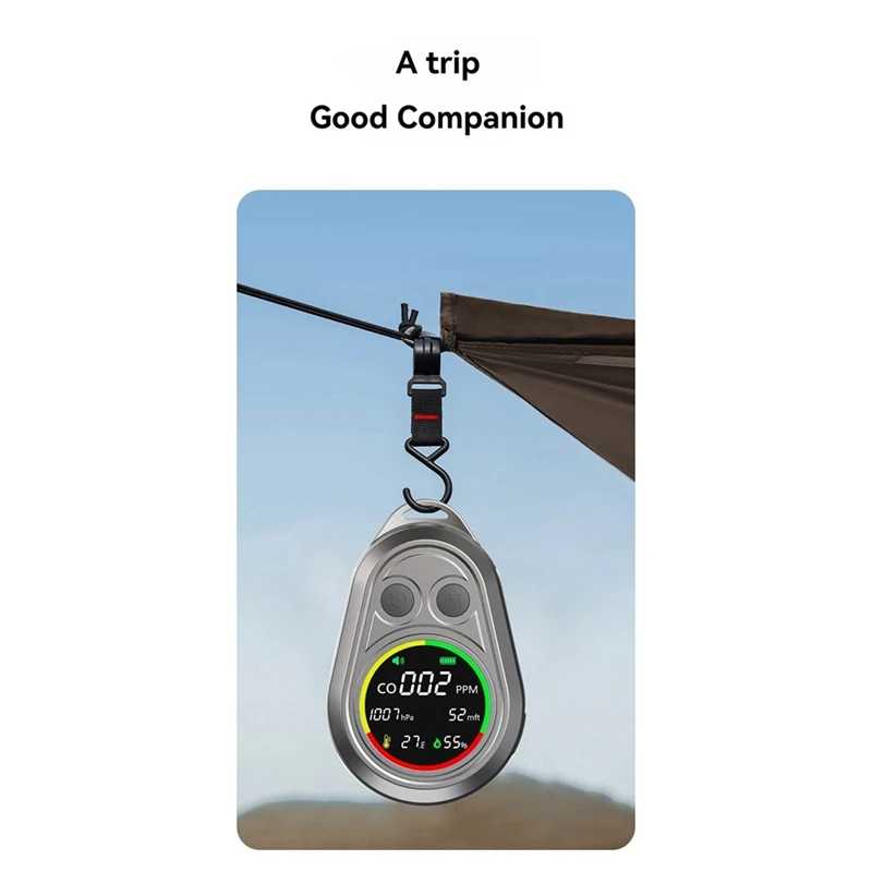 Лучший портативный электрохимический детектор угарного газа CO Монитор Открытый кемпинг Сигнализация обнаружения CO