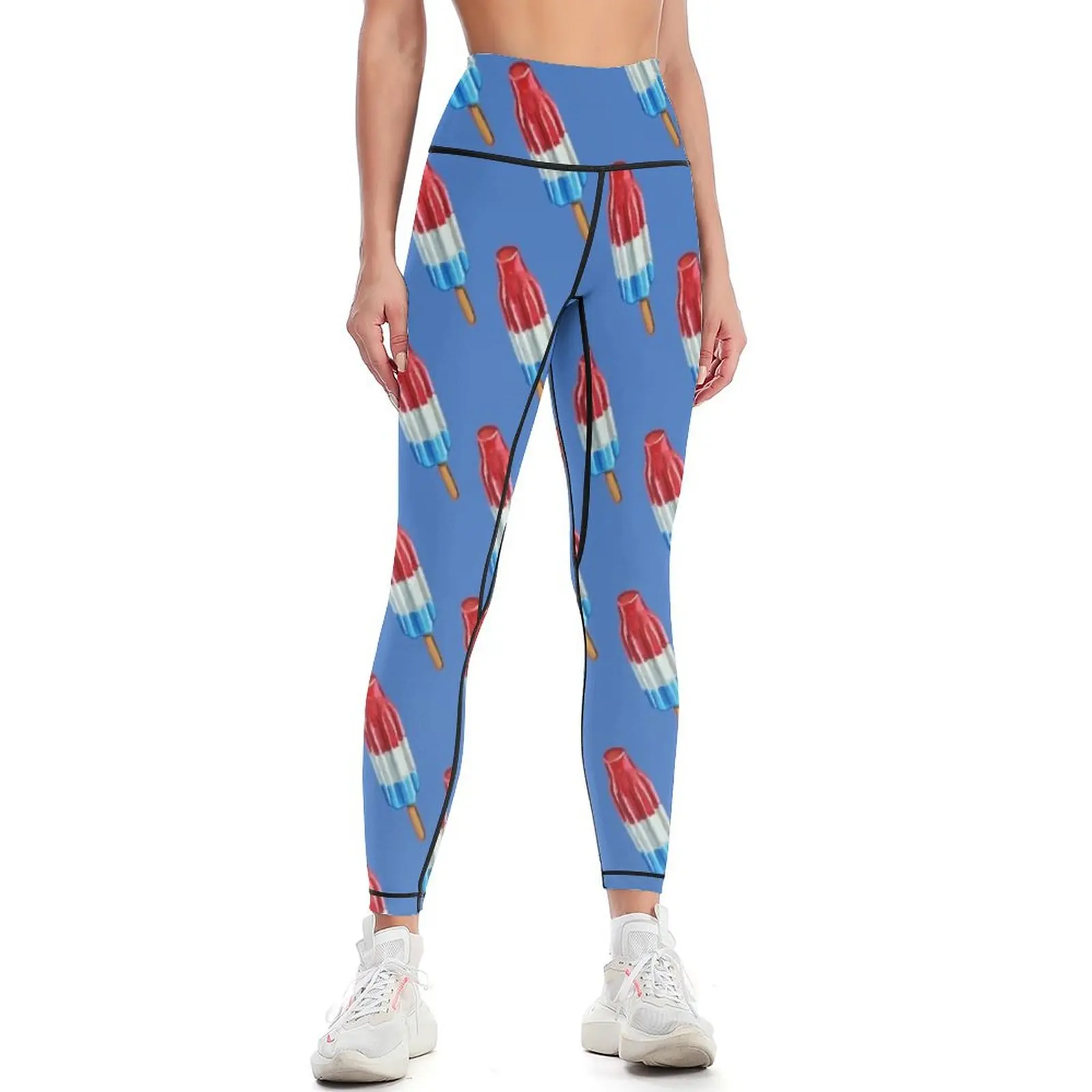 

Fun Rocket Pop Popsicle Pattern Leggings sports woman gym high waist Women's fitness Womens Leggings