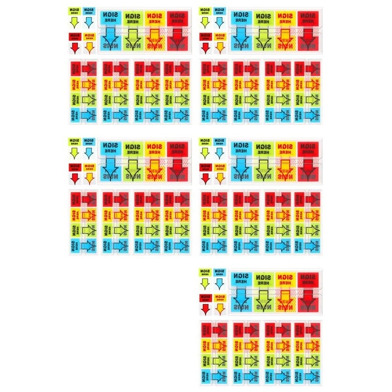 2500-pezzi-di-adesivi-firmate-qui-etichette-adesive-segnalibri-adesivi-firmate-qui-bandierine-segnalare-qui-4-colori-facili-da-usare
